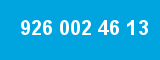926 002 46 13 926 002 46 13